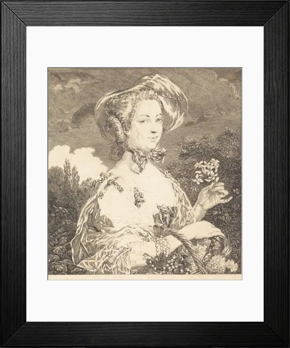 Framed Print : La Marquise de Pompadour en belle jardiniere. Creator: Jean-Louis Anselin Framed Print : La Marquise de Pompadour en belle jardiniere. Creator: Jean-Louis Anselin