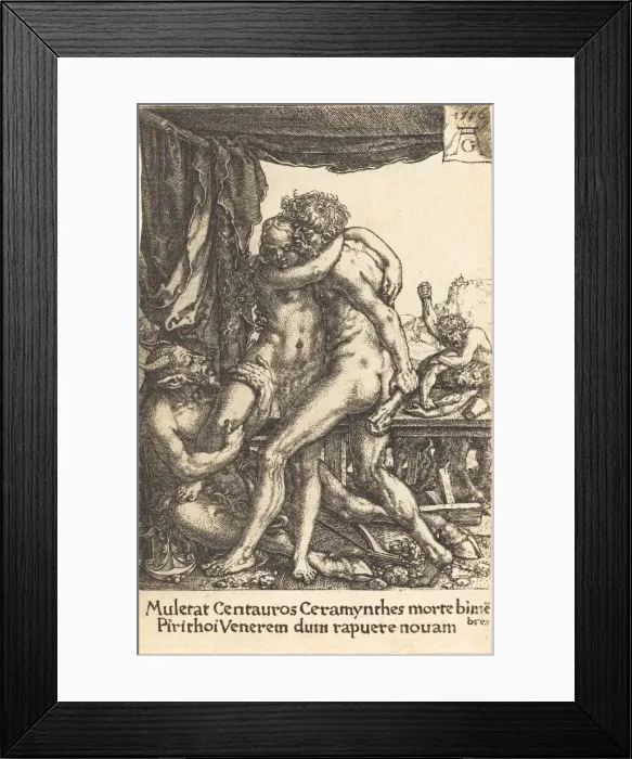 Framed Print : Hercules Preventing the Centaurs from the Rape of Hippodamia, 1550 Framed Print : Hercules Preventing the Centaurs from the Rape of Hippodamia, 1550