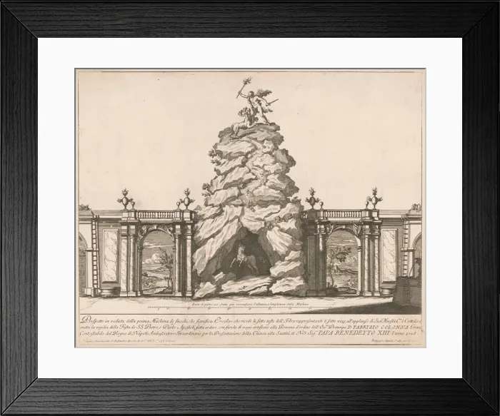 Framed Print : The Prima Macchina for the Chinea of 1726: Hercules and the Hydra, 1726 Framed Print : The Prima Macchina for the Chinea of 1726: Hercules and the Hydra, 1726