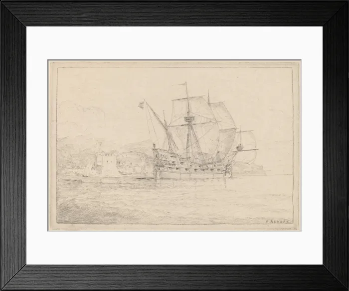 Framed Print : Ship under Sail. Creator: N. Artsay Framed Print : Ship under Sail. Creator: N. Artsay