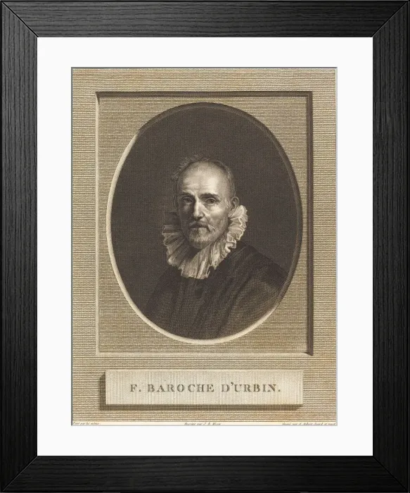Framed Print : Federico Barocci. Creators: Antoine Aubert, Jean Baptiste Joseph Wicar Framed Print : Federico Barocci. Creators: Antoine Aubert, Jean Baptiste Joseph Wicar