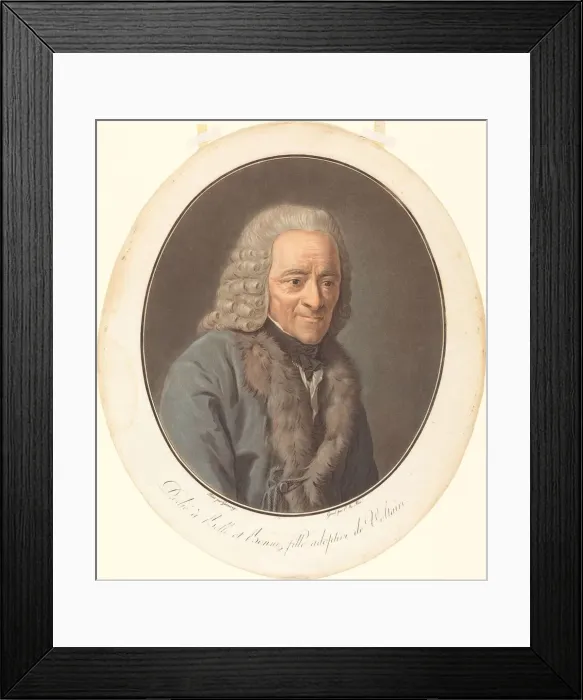 Framed Print : Voltaire. Creator: Pierre Michel Alix Framed Print : Voltaire. Creator: Pierre Michel Alix