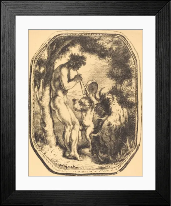 Framed Print : Le Talion; La Cage; Ceux qui restent; Fortune, 1898. Creator: Louis Anquetin Framed Print : Le Talion; La Cage; Ceux qui restent; Fortune, 1898. Creator: Louis Anquetin