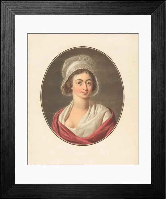 Framed Print : Charlotte Corday. Creator: Pierre Michel Alix Framed Print : Charlotte Corday. Creator: Pierre Michel Alix