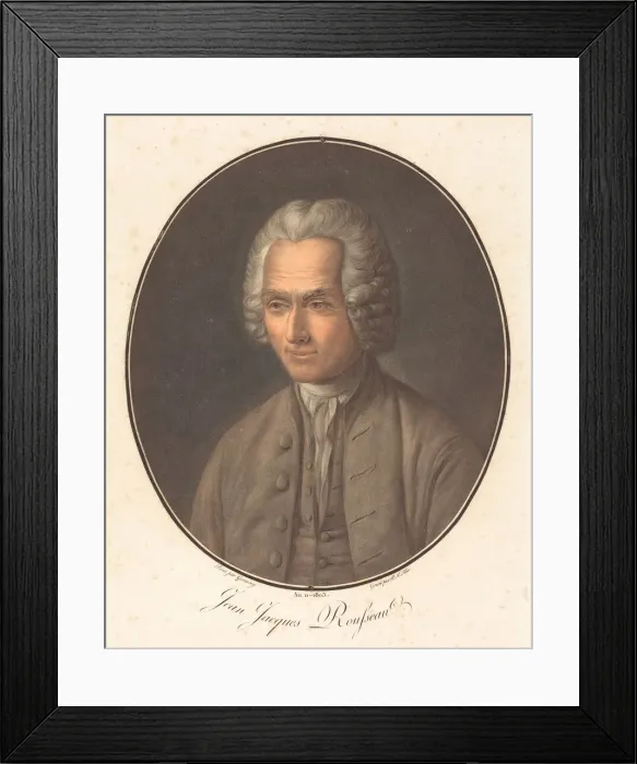 Framed Print : Jean Jacques Rousseau, in or after 1803. Creator: Pierre Michel Alix Framed Print : Jean Jacques Rousseau, in or after 1803. Creator: Pierre Michel Alix