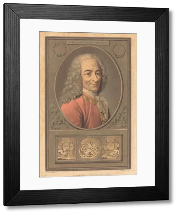 Framed Print : F. M. Arouet de Voltaire. Creator: Pierre Michel Alix Framed Print : F. M. Arouet de Voltaire. Creator: Pierre Michel Alix