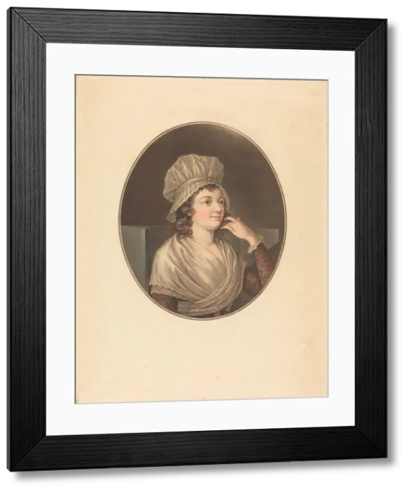 Framed Print : Charlotte Corday. Creator: Angelique Allais