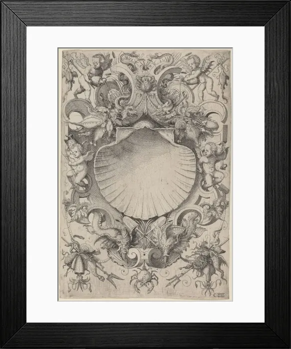 Framed Print : Water, 1568. Creator: Jost Ammon Framed Print : Water, 1568. Creator: Jost Ammon