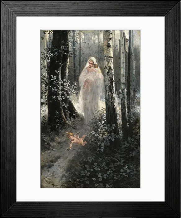 Framed Print : Ave Maria, 1915. Creator: Stachiewicz, Piotr (1858-1938) Framed Print : Ave Maria, 1915. Creator: Stachiewicz, Piotr (1858-1938)