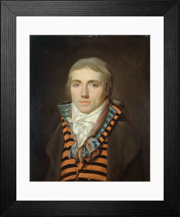 Framed Print : Portrait of Jean-Louis Laya (1761-1833), 1795. Creator: Landry, Louis (active 1791-1798) Framed Print : Portrait of Jean-Louis Laya (1761-1833), 1795. Creator: Landry, Louis (active 1791-1798)