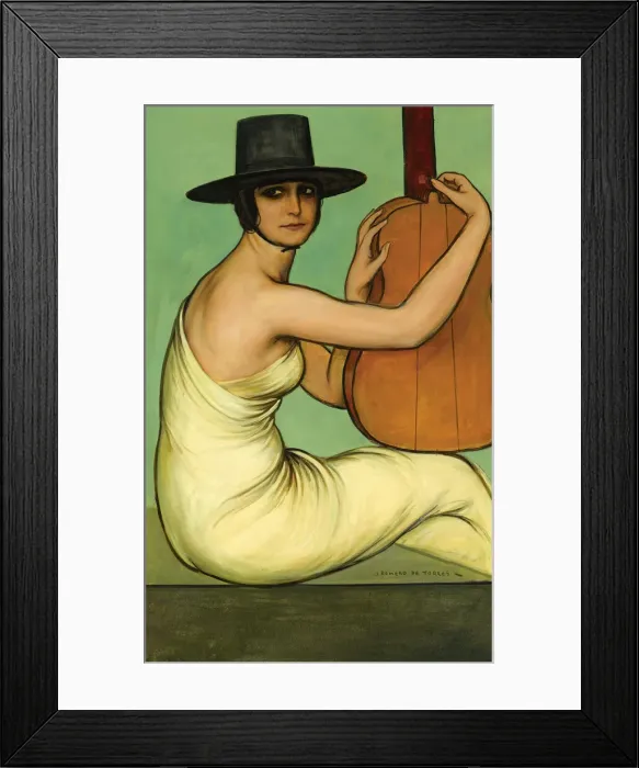 Framed Print : Dora La Cordobesa, 1925. Creator: Romero de Torres, Julio (1874-1930) Framed Print : Dora La Cordobesa, 1925. Creator: Romero de Torres, Julio (1874-1930)
