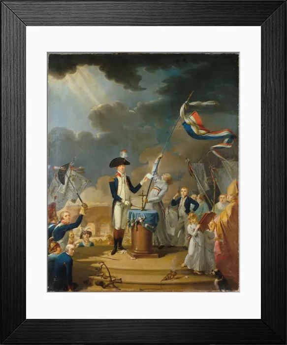 Framed Print : The oath of La Fayette at the Festival of the Federation, 14 July 1790, 1791 Framed Print : The oath of La Fayette at the Festival of the Federation, 14 July 1790, 1791