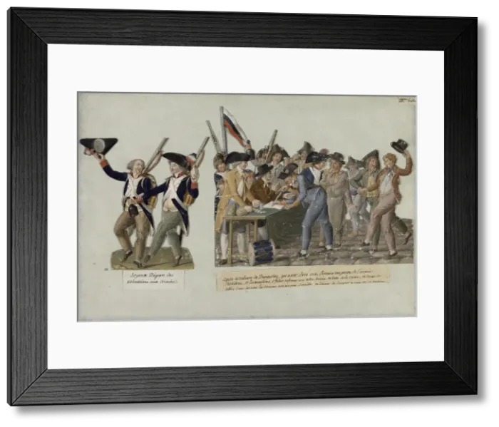 Framed Print : The departure of the volunteers for the revolutionary armies, c. 1793 Framed Print : The departure of the volunteers for the revolutionary armies, c. 1793
