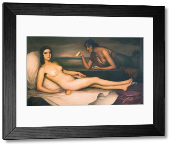 Framed Print : La Buenaventura, c. 1922. Creator: Romero de Torres, Julio (1874-1930) Framed Print : La Buenaventura, c. 1922. Creator: Romero de Torres, Julio (1874-1930)