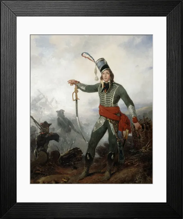 Framed Print : Portrait of General Francois Severin Marceau-Desgraviers (1769-1796), c. 1830 Framed Print : Portrait of General Francois Severin Marceau-Desgraviers (1769-1796), c. 1830