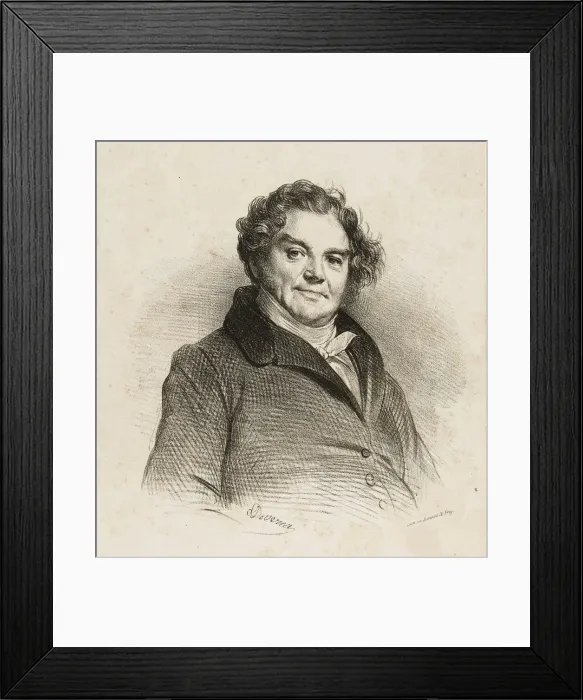 Framed Print : Portrait of Eugene Francois Vidocq (1775-1857), c. 1828 Framed Print : Portrait of Eugene Francois Vidocq (1775-1857), c. 1828