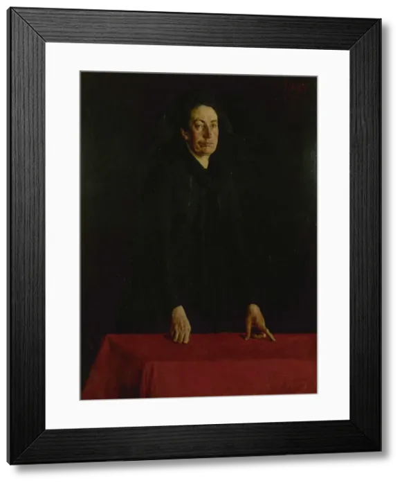 Framed Print : Portrait of Louise Michel (1830-1905), 1882. Creator: Tinayre, Louis (1861-1942) Framed Print : Portrait of Louise Michel (1830-1905), 1882. Creator: Tinayre, Louis (1861-1942)
