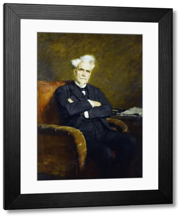 Framed Print : Portrait of Henri Rochefort (1830-1913), c. 1908. Creator: Baschet Framed Print : Portrait of Henri Rochefort (1830-1913), c. 1908. Creator: Baschet
