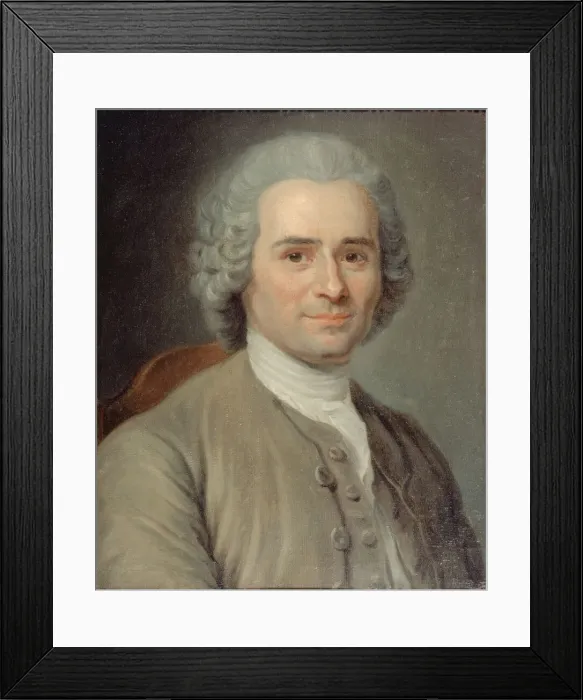 Framed Print : Portrait of Jean-Jacques Rousseau (1712-1778). Creator: La Tour Framed Print : Portrait of Jean-Jacques Rousseau (1712-1778). Creator: La Tour