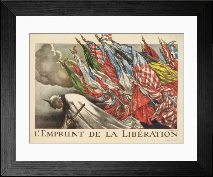 Framed Print : L Emprunt de la Liberation, 1918. Creator: Faivre, Abel (1853-1945) Framed Print : L Emprunt de la Liberation, 1918. Creator: Faivre, Abel (1853-1945)