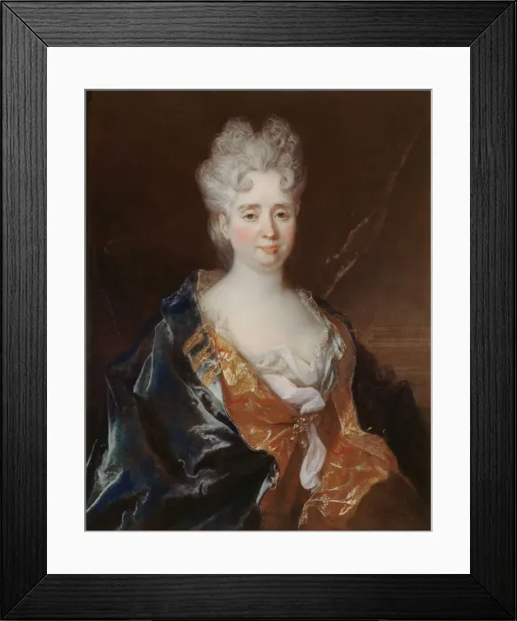 Framed Print : Portrait of Anne-Therese de Marguenat de Courcelles, marquise de Lambert, c Framed Print : Portrait of Anne-Therese de Marguenat de Courcelles, marquise de Lambert, c