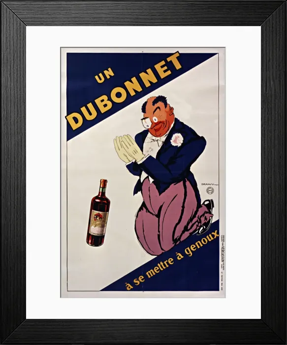 Framed Print : Un Dubonnet ase mettre agenoux, 1932. Creator: Dransy Framed Print : Un Dubonnet ase mettre agenoux, 1932. Creator: Dransy