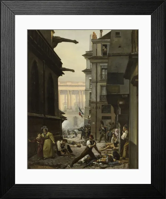 Framed Print : By morning on 29 July 1830, 1831. Creator: Carpentier, Paul Claude-Michel (1787-1877) Framed Print : By morning on 29 July 1830, 1831. Creator: Carpentier, Paul Claude-Michel (1787-1877)