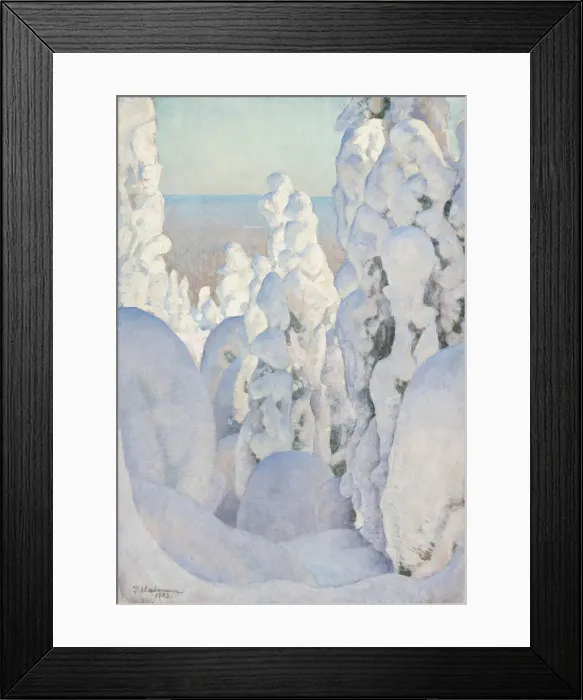 Framed Print : Winter Landscape in Kinahmi, 1923. Creator: Halonen, Pekka (1865-1933) Framed Print : Winter Landscape in Kinahmi, 1923. Creator: Halonen, Pekka (1865-1933)