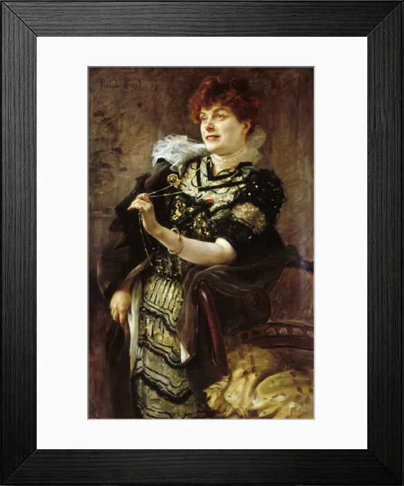 Framed Print : Portrait of Daniel Lesueur (1860-1921), ca 1896. Creator: Chabas Framed Print : Portrait of Daniel Lesueur (1860-1921), ca 1896. Creator: Chabas