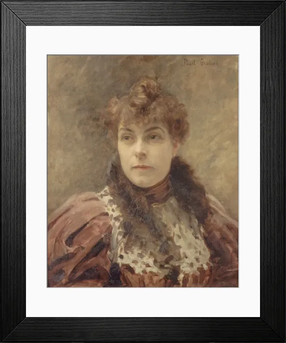 Framed Print : Portrait of Daniel Lesueur (1860-1921), c. 1895. Creator: Chabas Framed Print : Portrait of Daniel Lesueur (1860-1921), c. 1895. Creator: Chabas