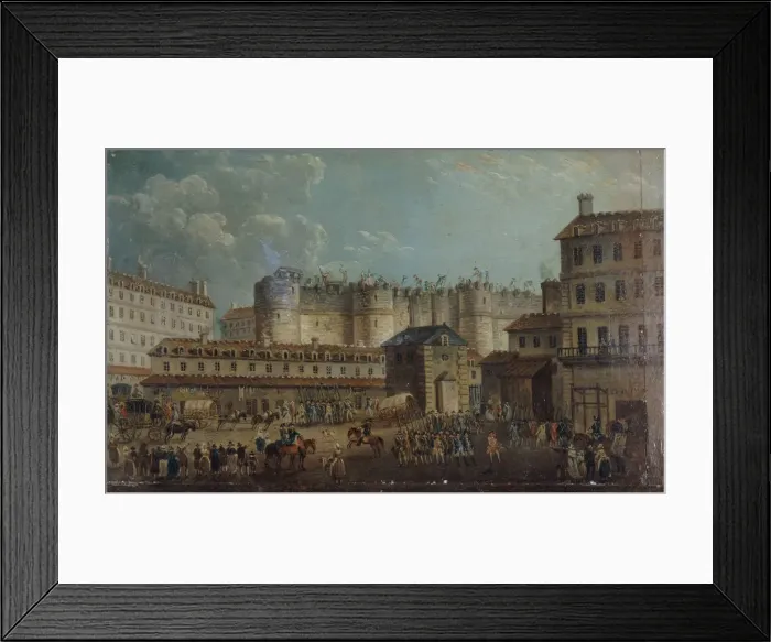 Framed Print : The Storming of the Bastille on 14 July 1789, 1789. Creator: Demachy Framed Print : The Storming of the Bastille on 14 July 1789, 1789. Creator: Demachy