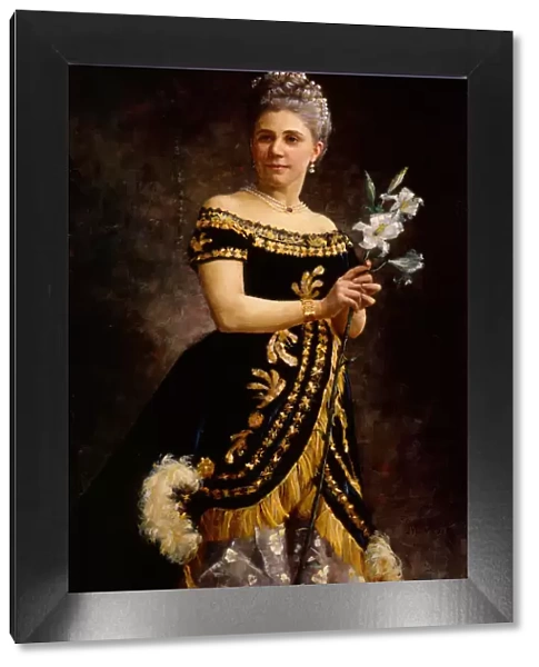Portrait of the Opera singer Ida Basilier-Magelssen (1846-1928) as Philine in Opera