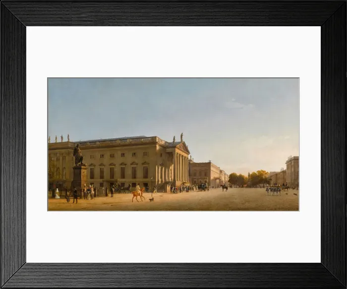 Framed Print : The Royal Opera, Unter den Linden, 1845. Creator: Gaertner Framed Print : The Royal Opera, Unter den Linden, 1845. Creator: Gaertner