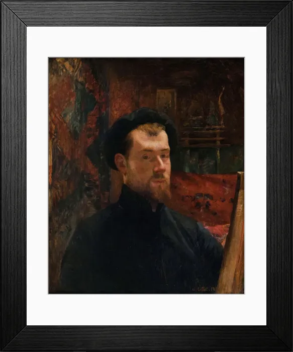 Framed Print : Self-Portrait, c. 1886-1888. Creator: Cottet, Charles (1863-1925) Framed Print : Self-Portrait, c. 1886-1888. Creator: Cottet, Charles (1863-1925)