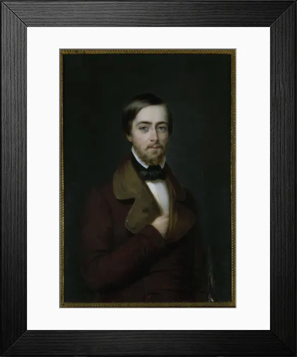 Framed Print : Portrait of the poet Joseph Mery (1798-1866), c. 1830-1840. Creator: Anonymous Framed Print : Portrait of the poet Joseph Mery (1798-1866), c. 1830-1840. Creator: Anonymous
