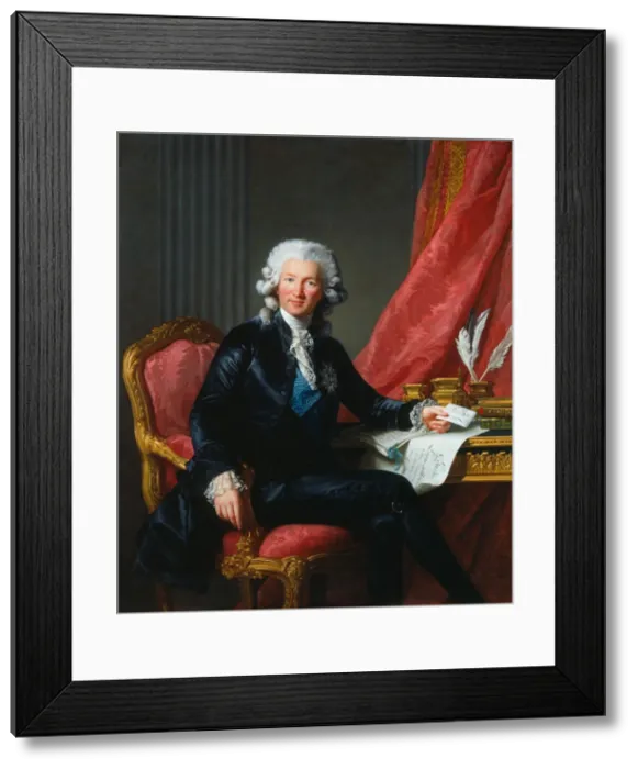 Framed Print : Portrait of Charles-Alexandre de Calonne (1734-1802), 1784 Framed Print : Portrait of Charles-Alexandre de Calonne (1734-1802), 1784