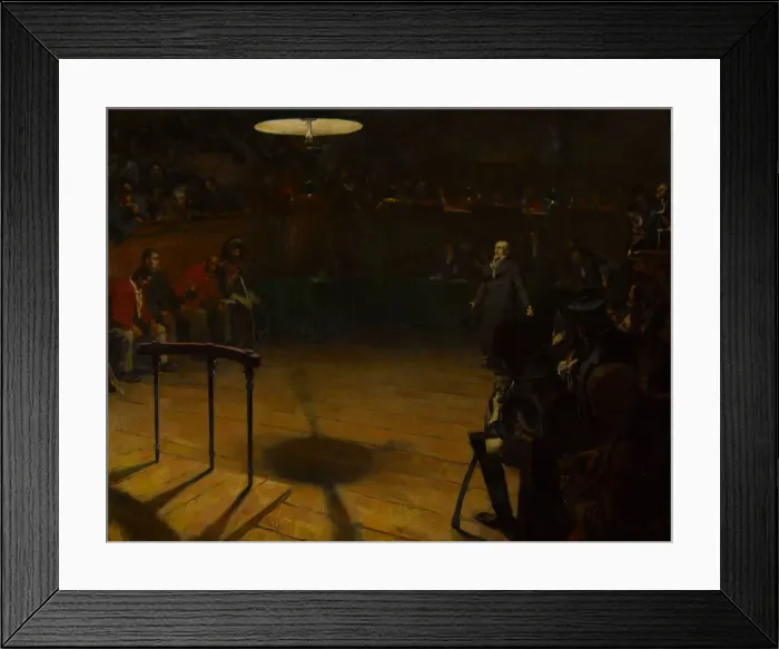 Framed Print : Jean Valjean before the Assize Court in Arras, 1904. Creator: Devambez Framed Print : Jean Valjean before the Assize Court in Arras, 1904. Creator: Devambez