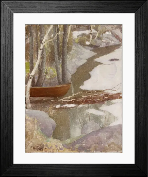 Framed Print : Spring Landscape, 1929. Creator: Halonen, Pekka (1865-1933) Framed Print : Spring Landscape, 1929. Creator: Halonen, Pekka (1865-1933)