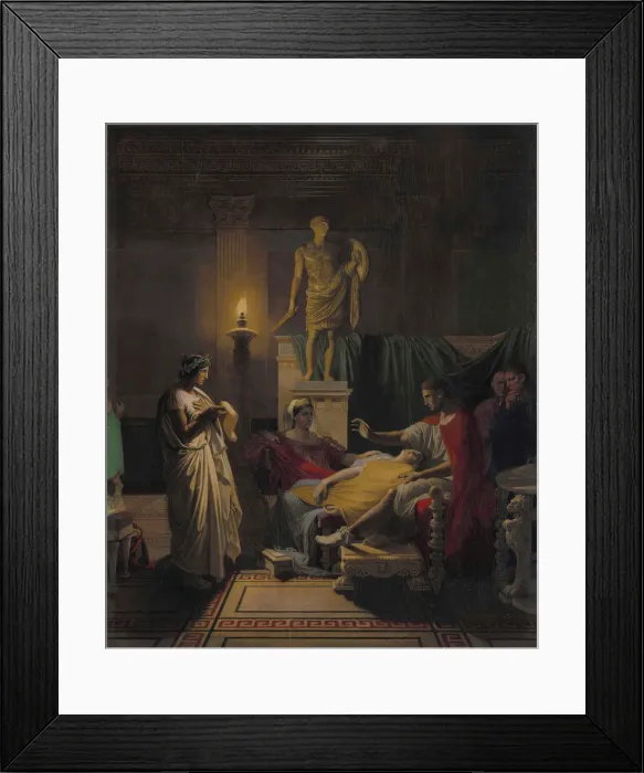 Framed Print : Virgil reading from the Aeneid, 1864. Creator: Ingres Framed Print : Virgil reading from the Aeneid, 1864. Creator: Ingres