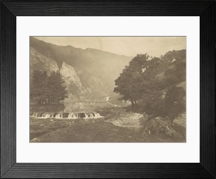 Framed Print : Entrance to Dove Dale, Derbyshire, 1880s, printed 1888. 1880s, printed 1888 Framed Print : Entrance to Dove Dale, Derbyshire, 1880s, printed 1888. 1880s, printed 1888