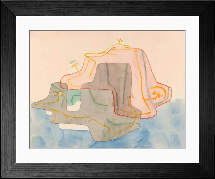 Framed Print : Mythos einer Insel (Myth of an island), 1930. Creator: Klee, Paul (1879-1940) Framed Print : Mythos einer Insel (Myth of an island), 1930. Creator: Klee, Paul (1879-1940)