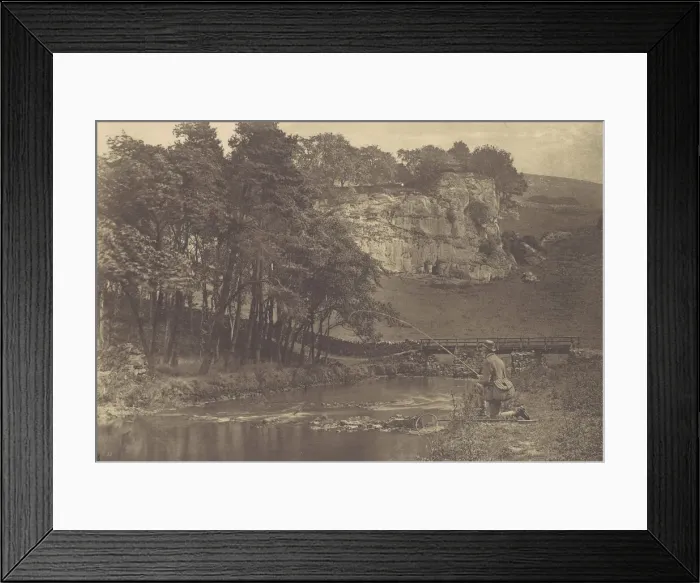 Framed Print : [Plate from Izaak Waltons The Compleat Angler], 1880s, printed 1888