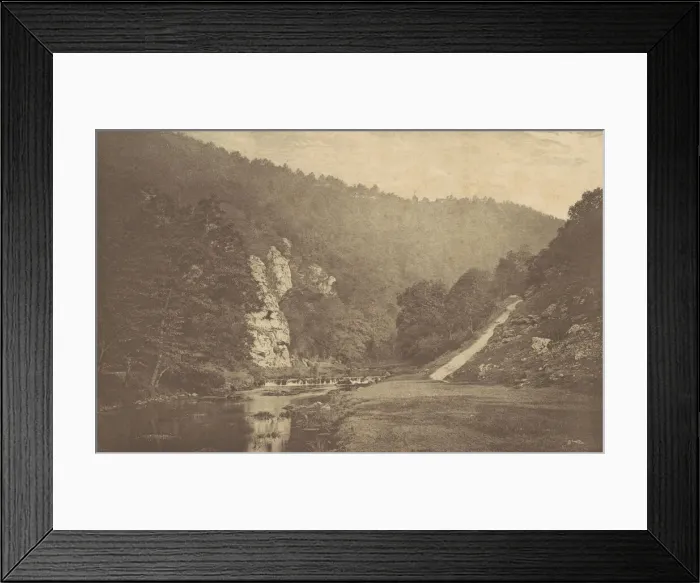 Framed Print : In Dove Dale, 1880s, printed 1888. 1880s, printed 1888. Creator: George Bankart Framed Print : In Dove Dale, 1880s, printed 1888. 1880s, printed 1888. Creator: George Bankart