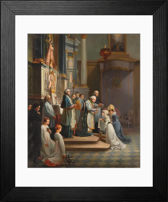 Framed Print : Visit of the Duchess of Berry to the Church of Notre Dame de Liesse in April 1819 Framed Print : Visit of the Duchess of Berry to the Church of Notre Dame de Liesse in April 1819