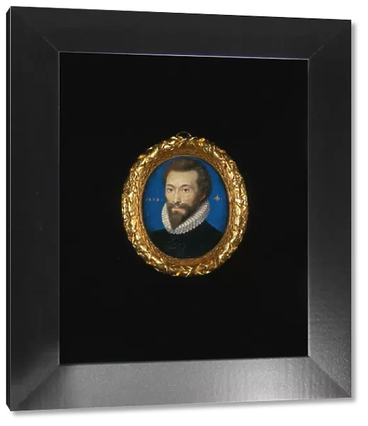 Portrait of the poet John Donne (1572-1631), 1616. Creator: Oliver, Isaac (1556-1617)
