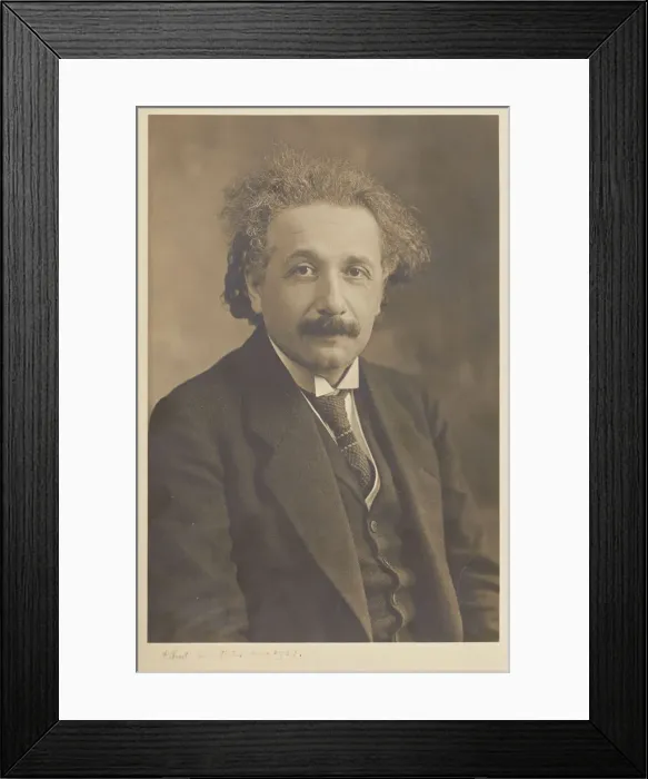 Framed Print : Portrait of Albert Einstein (1879-1955), 1921. Creator: Mishkin, Herman (1871-1948) Framed Print : Portrait of Albert Einstein (1879-1955), 1921. Creator: Mishkin, Herman (1871-1948)