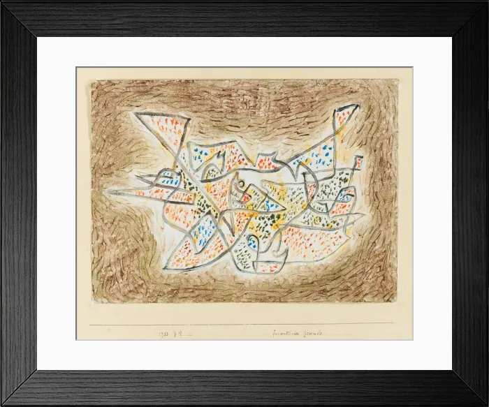Framed Print : Freundliches Gewinde (Friendly Meandering), 1933. Creator: Klee, Paul (1879-1940) Framed Print : Freundliches Gewinde (Friendly Meandering), 1933. Creator: Klee, Paul (1879-1940)