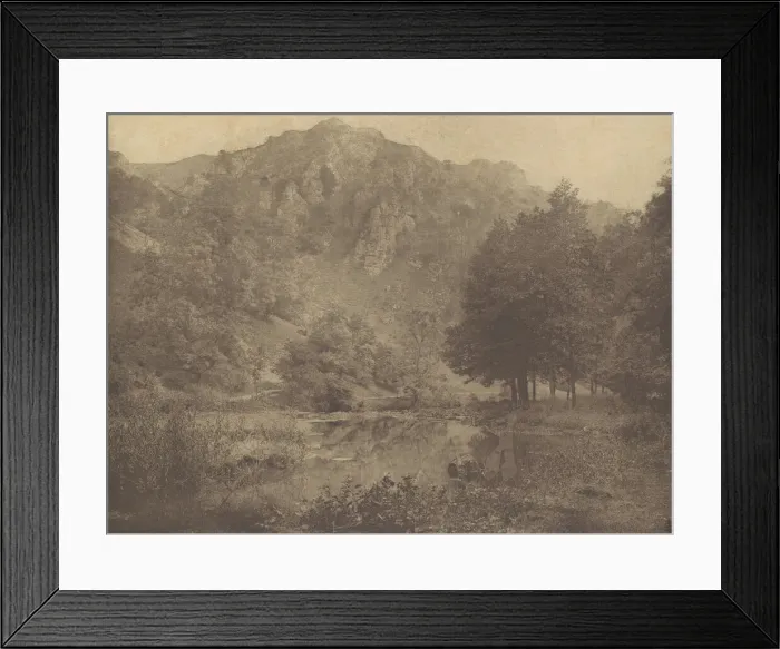 Framed Print : [Plate from Izaak Waltons The Compleat Angler], 1880s, printed 1888