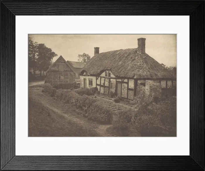 Framed Print : Izaak Waltons House at Shallowford, Staffordshire, 1880s, printed 1888