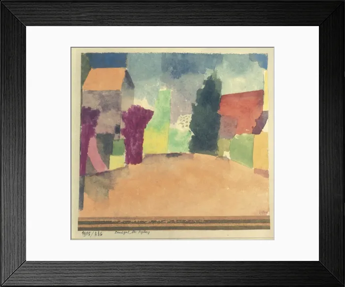 Framed Print : Landgut bei Fryburg (Country House Near Fribourg), 1915. Creator: Klee, Paul (1879-1940) Framed Print : Landgut bei Fryburg (Country House Near Fribourg), 1915. Creator: Klee, Paul (1879-1940)